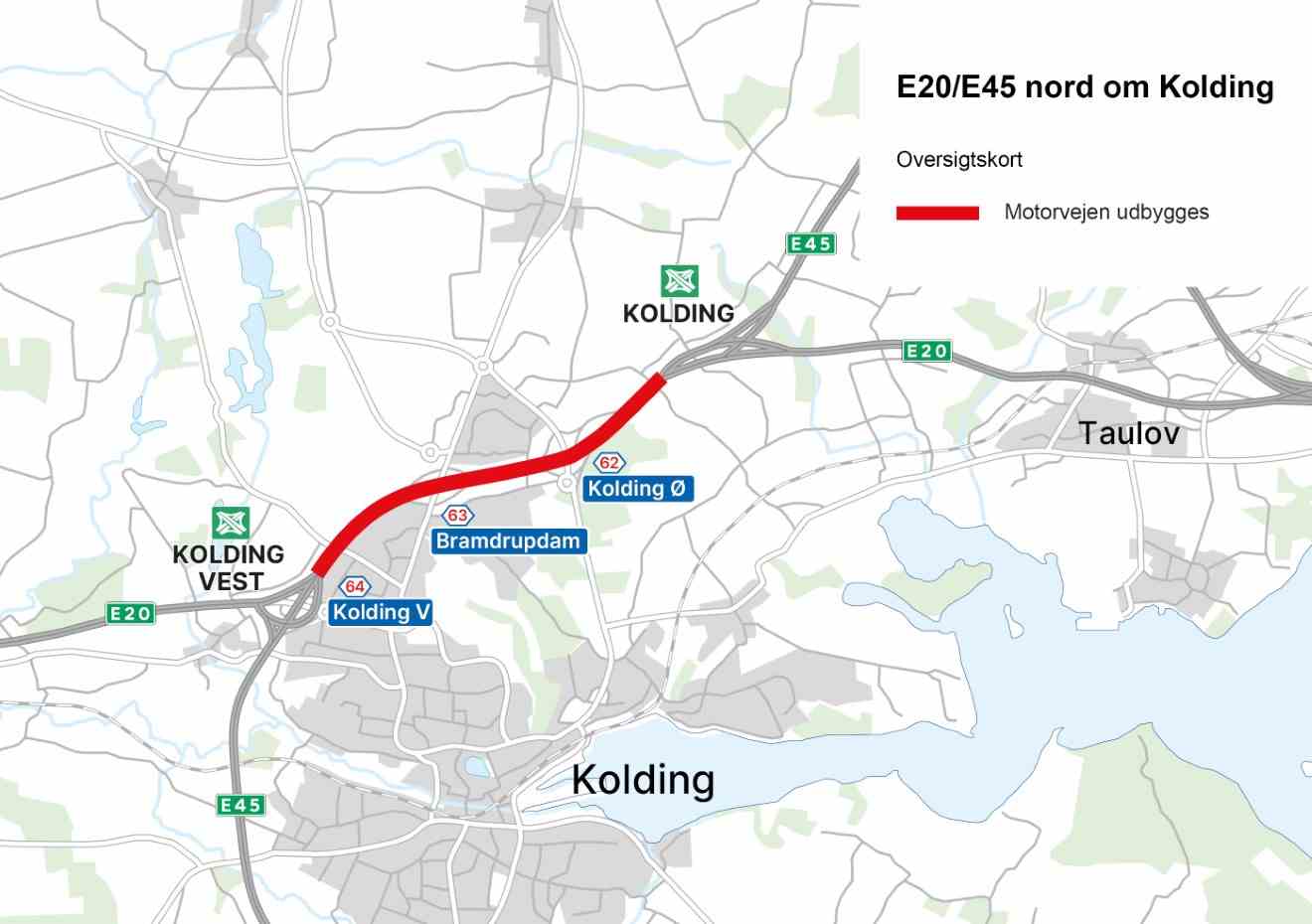 Udbygning af motorvej E20/E45 ved Kolding